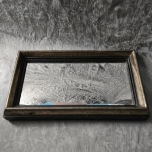 Vintage Ornate Gold Gilt Accent Wall Mirror - MCM Hollywood Regency 9"x5"